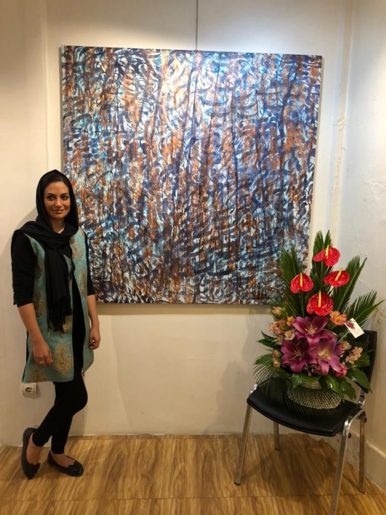 نمایشگاه خطاشی مریم بسیجی در گالری آفتاب فرهنگسرای نهج البلاغه تهران